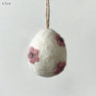 Little Felted Daisy Egg Pink - East of India