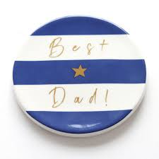 Best Dad - Blue Stripe Coaster