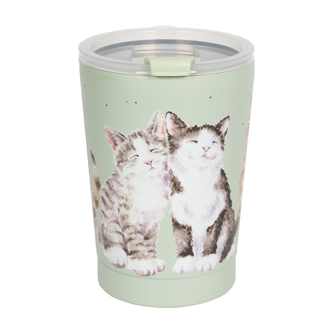 'Feline Friends' Cat Thermal Travel Cup - Wrendale designs