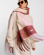Recycled Checked Tassel Scarf - Katie Loxton