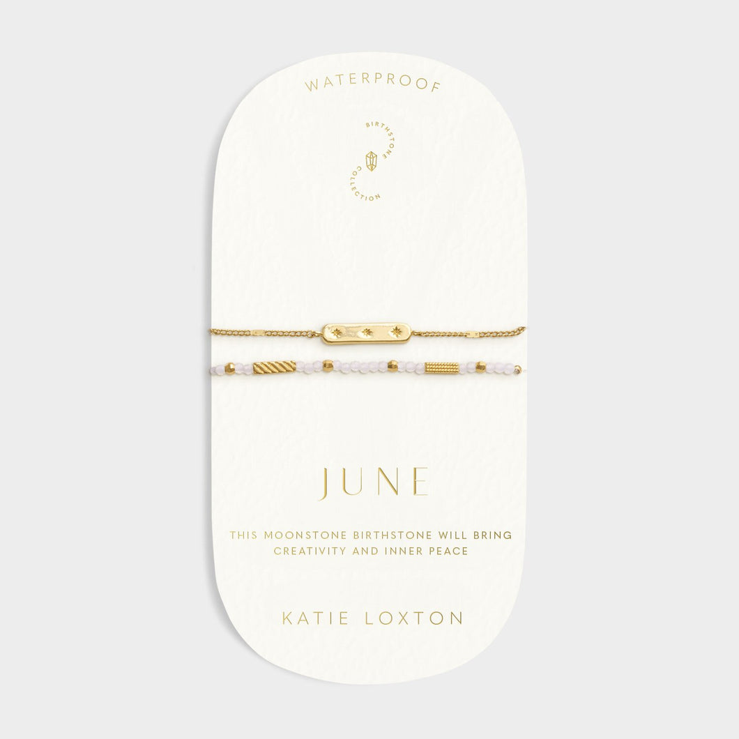 Birthstone Bracelet 'June' - Katie Loxton