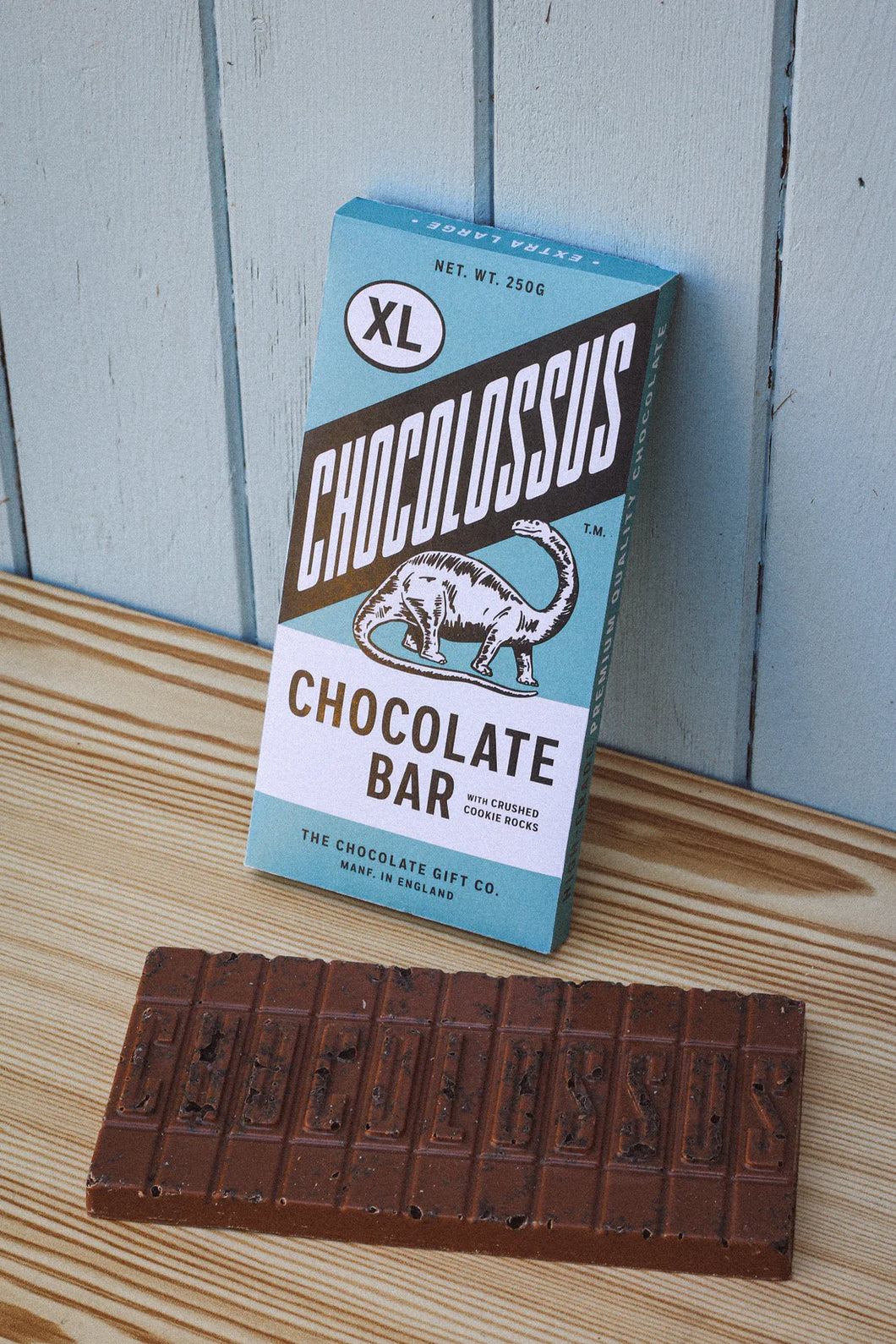 'Chocolossus' Chocolate Bar 250g Milk Chocolate Cookie Crumb - The Chocolate Gift Company