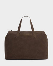 Load image into Gallery viewer, Milan Suedette Cabin Bag - Chocolate - Katie Loxton
