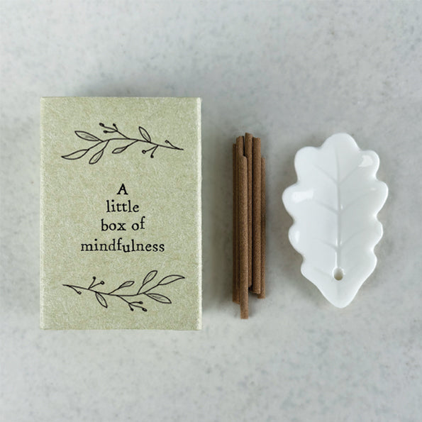 A Little Box of Mindfulness Matchbox Incense Set - East of India
