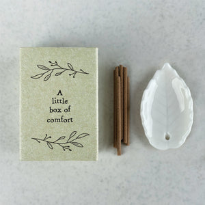 A Little Box of Comfort Matchbox Incense Set - East of India