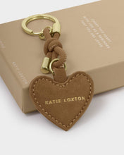 Load image into Gallery viewer, Gift Boxed Suedette Keyring - Caramel - Katie Loxton
