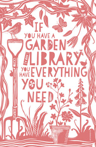 Tea Towel - If You Have a Garden and a Library