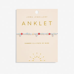 Multi Stone Anklet - Joma Jewellery