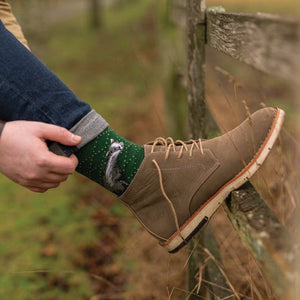'The Country Gent' Men's Badger Socks - Wrendale Designs
