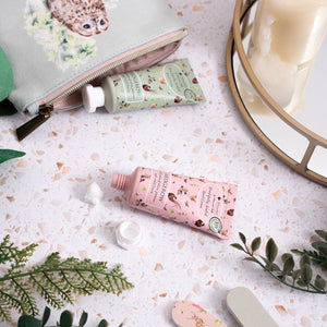 'Woodlanders' Owl & Hedgehog Mini Hand Cream Gift Pouch