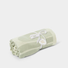 Load image into Gallery viewer, Printed Throw Blanket - Sage Green/Off White - Katie Loxton
