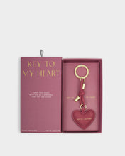 Load image into Gallery viewer, Gift Boxed Suedette Keyring - Raspberry Pink - Katie Loxton
