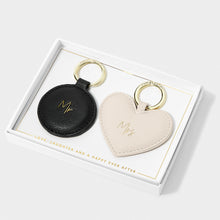 Load image into Gallery viewer, &#39;Mr &amp; Mrs&#39; Beautifully Boxed Keyrings - Katie Loxton
