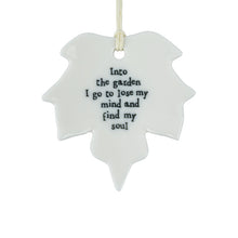 Load image into Gallery viewer, Porcelain Leaf &#39;Into the garden I go&#39; - East Of India
