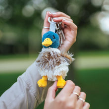 Load image into Gallery viewer, 'Webster' Duck Plush Character Keyring - Wrendale Designs
