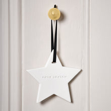 Load image into Gallery viewer, &#39;Festive&#39; Ceramic Star Hanging Diffuser - Katie Loxton
