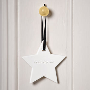 'Festive' Ceramic Star Hanging Diffuser - Katie Loxton