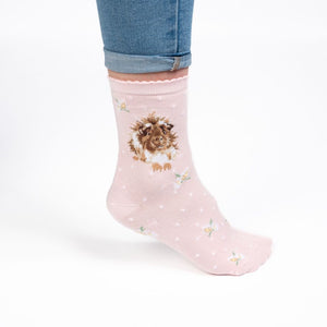 'Grinny Pig' Socks - Wrendale Designs