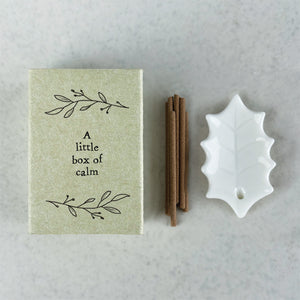 A Little Box of Calm Matchbox Incense Set - East of India