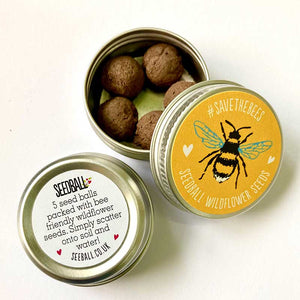 Seedball Mini Tins - Bee Friendly Wildflower Seeds