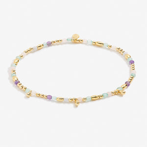 Multi Stone Anklet - Gold - Joma Jewellery