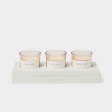 Load image into Gallery viewer, &#39;Festive&#39; Trio Votive Gift Set - Katie Loxton
