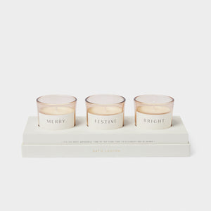 'Festive' Trio Votive Gift Set - Katie Loxton