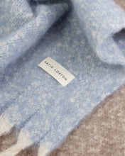 Load image into Gallery viewer, Recycled Striped Tassel Scarf Blue - Katie Loxton
