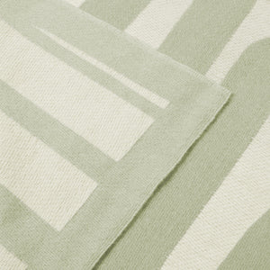 Printed Throw Blanket - Sage Green/Off White - Katie Loxton