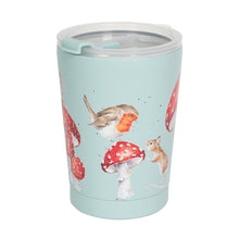 Load image into Gallery viewer, &#39;Fairy Ring&#39; Mouse And Hedgehog Thermal Travel Cup - Wrendale designs
