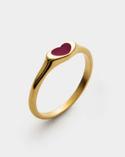 Load image into Gallery viewer, Rouge Waterproof Gold Heart Ring
