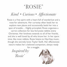 Load image into Gallery viewer, &#39;Rosie&#39; Rabbit Plush Character - Wrendale designs
