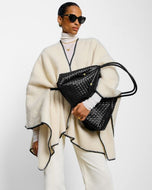 Whipstitch Blanket Cape Cream - Katie Loxton