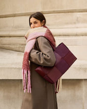 Load image into Gallery viewer, Recycled Checked Tassel Scarf - Katie Loxton
