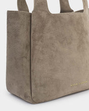 Load image into Gallery viewer, Raya Suedette Top Handle Bag in Mink - Katie Loxton
