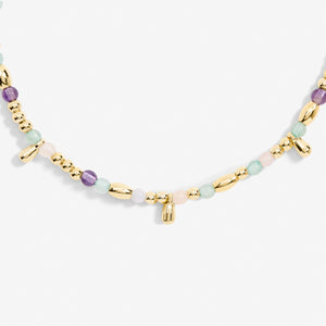 Multi Stone Anklet - Gold - Joma Jewellery