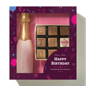 Chocolate Prosecco Birthday Gift Box - Choc On Choc