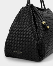 Load image into Gallery viewer, 'Nova' Hand Woven Large Shoulder Bag in Black - Katie Loxton
