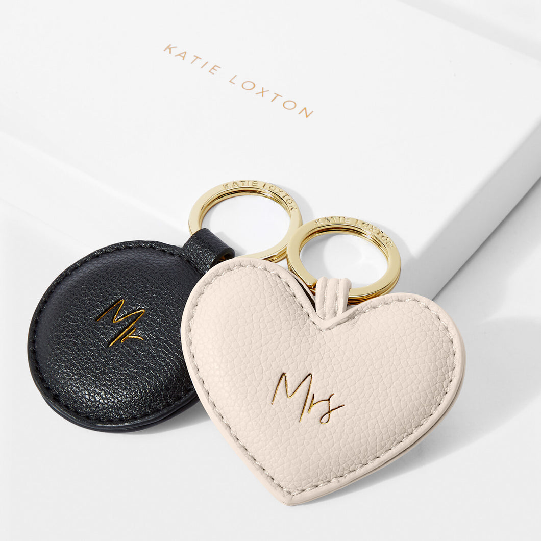 'Mr & Mrs' Beautifully Boxed Keyrings - Katie Loxton