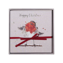 Load image into Gallery viewer, &#39;Christmas Robin&#39; Luxury Boxed Christmas Cards - Wrendale Designs
