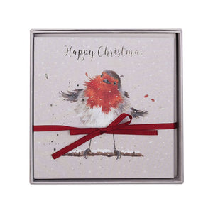 'Christmas Robin' Luxury Boxed Christmas Cards - Wrendale Designs