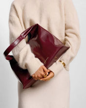 Load image into Gallery viewer, 'Laila' Patent Crackle Shoulder Bag in Cherry - Katie Loxton
