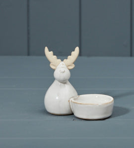 Ceramic Reindeer Tealight Holder