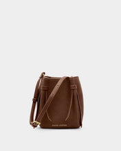 Load image into Gallery viewer, 'Celina' Mini Suedette Bucket Bag in Dark Chocolate - Katie Loxton
