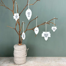 Load image into Gallery viewer, Porcelain Leaf &#39;Friends are like trees&#39; - East Of India
