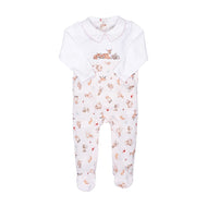 'Little Forest' Woodland Animal Printed Babygrow