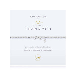 A Little 'Thank You Bridesmaid' Bracelet - Joma Jewellery