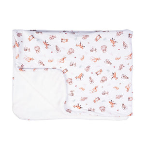 'Little Forest' Woodland Animal Baby Blanket