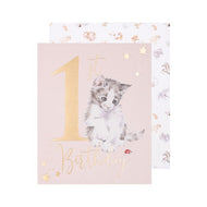 1st Birthday Card  - Purrrfect Kitty!