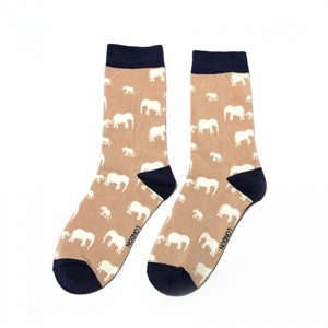 Elephant Socks Dusky Pink